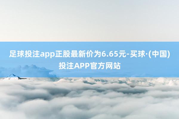 足球投注app正股最新价为6.65元-买球·(中国)投注APP官方网站