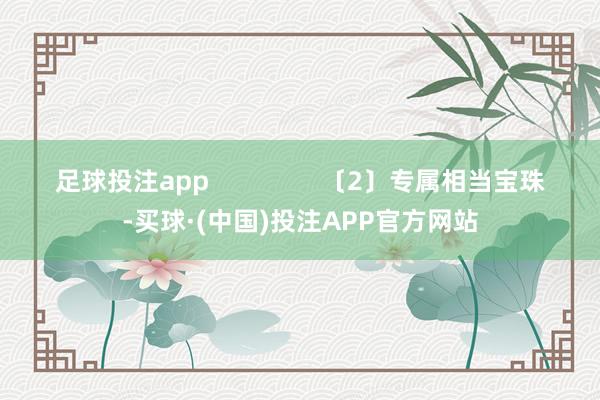 足球投注app                〔2〕专属相当宝珠-买球·(中国)投注APP官方网站