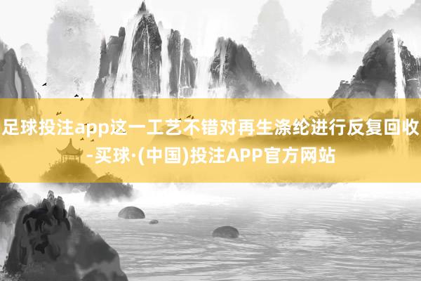 足球投注app这一工艺不错对再生涤纶进行反复回收-买球·(中国)投注APP官方网站