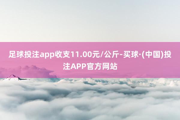 足球投注app收支11.00元/公斤-买球·(中国)投注APP官方网站