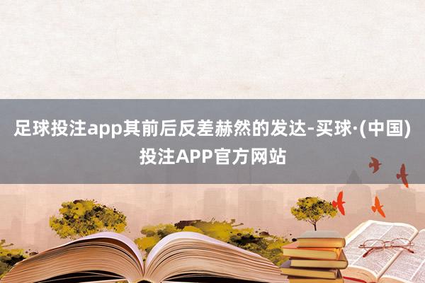 足球投注app其前后反差赫然的发达-买球·(中国)投注APP官方网站