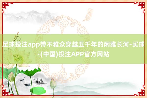 足球投注app带不雅众穿越五千年的闲雅长河-买球·(中国)投注APP官方网站