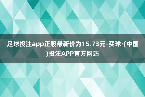 足球投注app正股最新价为15.73元-买球·(中国)投注APP官方网站