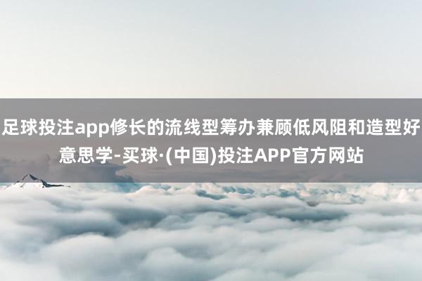 足球投注app修长的流线型筹办兼顾低风阻和造型好意思学-买球·(中国)投注APP官方网站