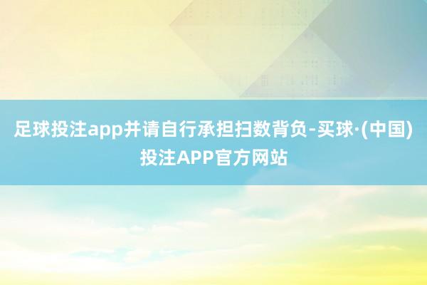 足球投注app并请自行承担扫数背负-买球·(中国)投注APP官方网站