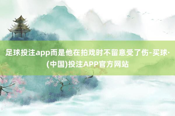 足球投注app而是他在拍戏时不留意受了伤-买球·(中国)投注APP官方网站