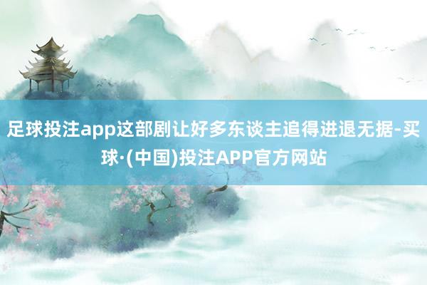 足球投注app这部剧让好多东谈主追得进退无据-买球·(中国)投注APP官方网站