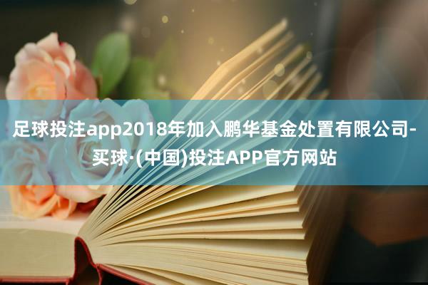 足球投注app2018年加入鹏华基金处置有限公司-买球·(中国)投注APP官方网站