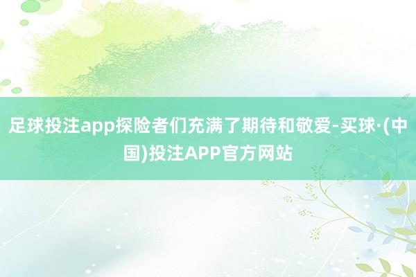 足球投注app探险者们充满了期待和敬爱-买球·(中国)投注APP官方网站