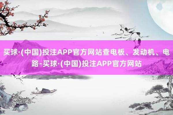 买球·(中国)投注APP官方网站查电板、发动机、电路-买球·(中国)投注APP官方网站