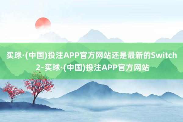 买球·(中国)投注APP官方网站还是最新的Switch 2-买球·(中国)投注APP官方网站