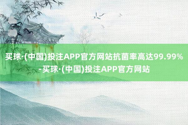 买球·(中国)投注APP官方网站抗菌率高达99.99%-买球·(中国)投注APP官方网站