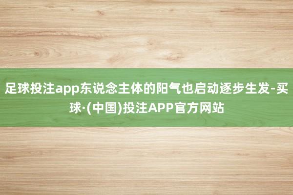 足球投注app东说念主体的阳气也启动逐步生发-买球·(中国)投注APP官方网站