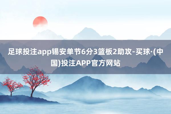 足球投注app锡安单节6分3篮板2助攻-买球·(中国)投注APP官方网站