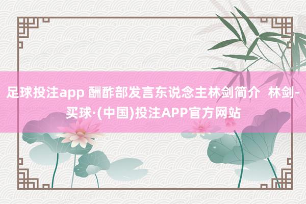 足球投注app 酬酢部发言东说念主林剑简介  林剑-买球·(中国)投注APP官方网站