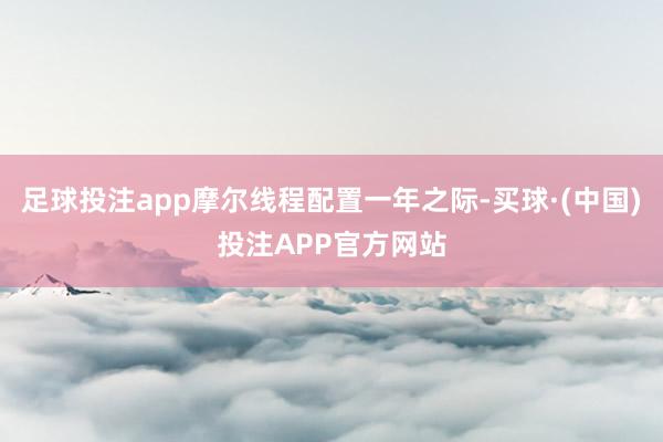 足球投注app摩尔线程配置一年之际-买球·(中国)投注APP官方网站